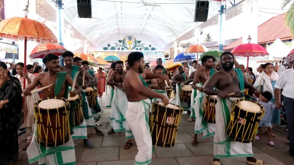 Chenda during Edapally Church Pradakshinam