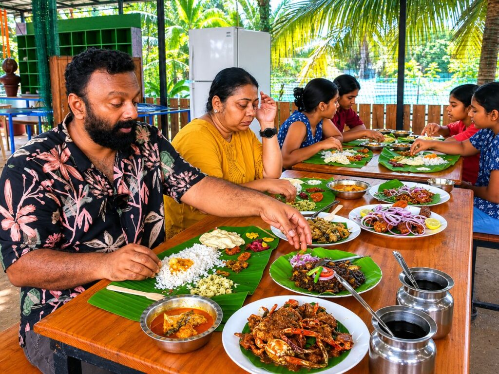 Lunch at Vaikom Fish Farm