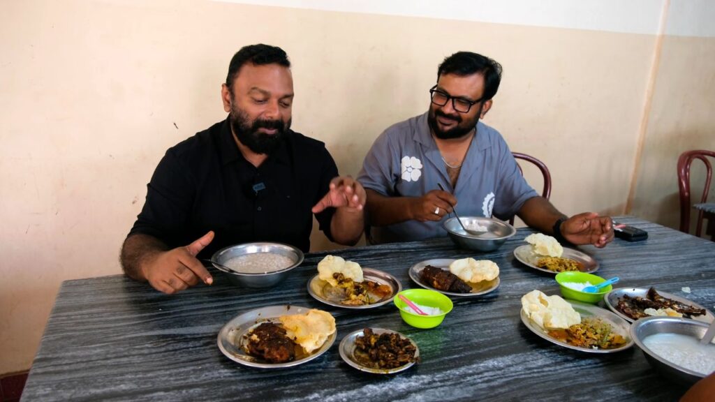 Enjoying Kanji & Botti at Sinan Kanji Kada near Mannarkkad
