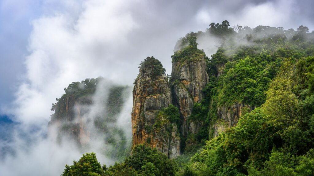 Pillar Rocks in Kodaikanal