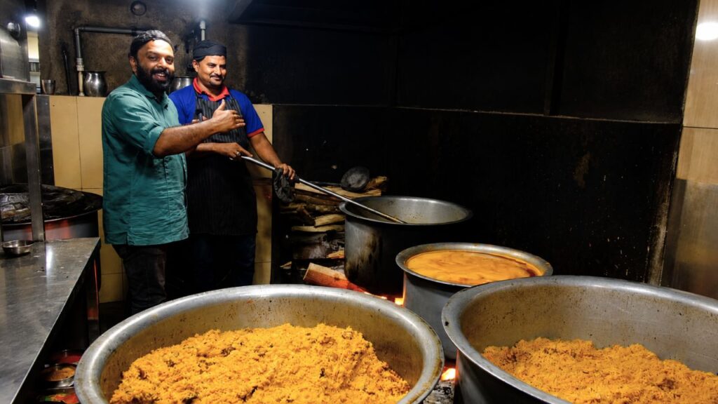 Making of Palakkad Rawuther Biriyani at NMR Biriyani House