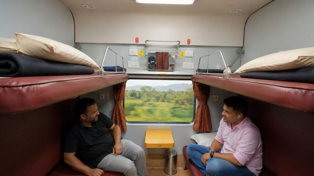 Rajadhani Express Journey - First Class AC Cabin