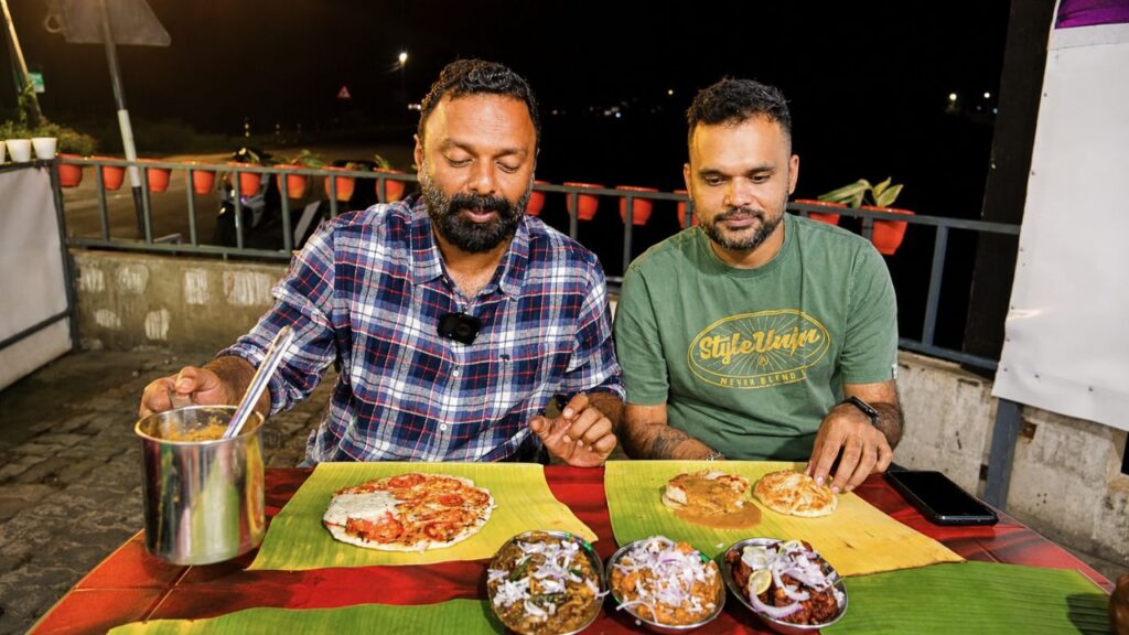 Trying Tamil Nadu Street Food in Palakkad at Kari Virunthu Restaurant in Nenmara